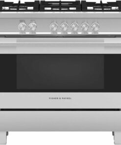 Fisher & Paykel - 4.9 Cu. Ft. Freestanding Gas Convection Range - Brushed stainless steel