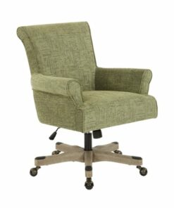 OSP Home Furnishings - Megan Office Chair - Green/Brushed Gray