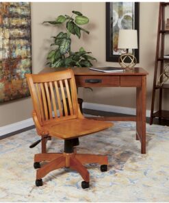 OSP Home Furnishings - Wood Bankers Home Office Wood Chair - Fruit Wood