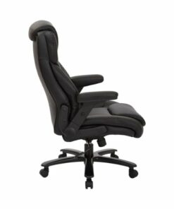 Pro-line II - Big and Tall 5-Pointed Star Bonded Leather Executive Chair - Black