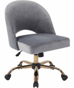 OSP Home Furnishings - Lula Office Chair - Rose Gold/Moonlight