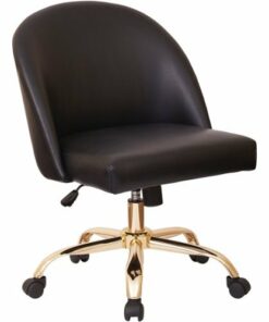 OSP Home Furnishings - Layton Mid Back Office Chair - Black