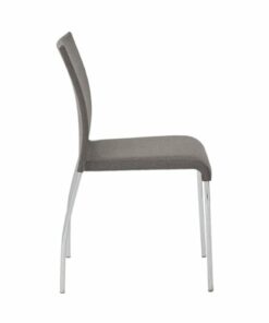 OSP Home Furnishings - Conway Stacking Chair Set of 2 - Chrome/Smoke