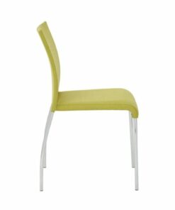 OSP Home Furnishings - Conway Stacking Chair Set of 2 - Chrome/Spring Green