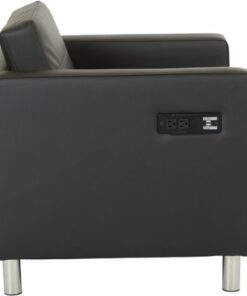 Office Star Products - Atlantic Chair - Silver/Dillon Black