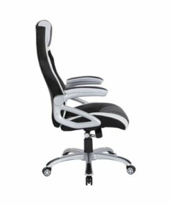 OSP Home Furnishings - Race Gaming Chair - White/Black