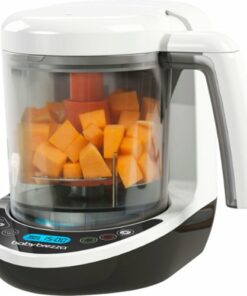 Baby Brezza - Deluxe Baby Food Maker - White/Black/Orange