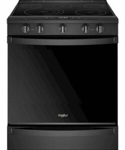 Whirlpool - 6.4 Cu. Ft. Self-Cleaning Slide-In Electric Convection Range - Black