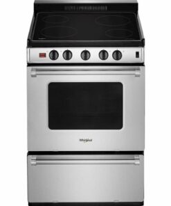 Whirlpool - 3.0 Cu. Ft. Freestanding Electric Range - Stainless steel