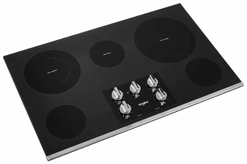 Whirlpool - 36" Electric Cooktop - Stainless steel