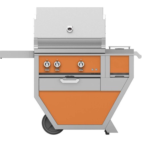 Hestan - Deluxe Gas Grill - Orange 0