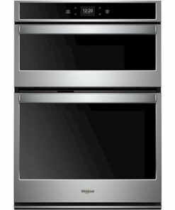 Whirlpool - 27" Single Electric Wall Oven with Built-In Microwave - Stainless steel