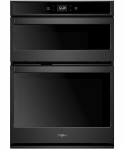 Whirlpool - Smart 30" Double Electric Wall Oven with Built-In Microwave - Black