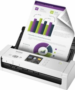 Brother - ADS-1700W Wireless Desktop Document Scanner with Touchscreen LCD - White