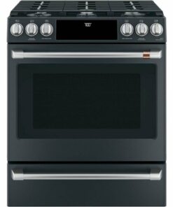 Café - 5.6 Cu. Ft. Self-Cleaning Slide-In Gas Convection Range - Matte Black