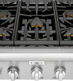 Thermador - Professional Series 30" Built-In Gas Cooktop with 5 Pedestal Star Burners - Stainless steel