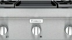 Thermador - Professional 36" Built-In Gas Cooktop with 4 Pedestal Star Burners and Griddle - Silver