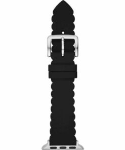 Kate Spade New York - Silicone band for 38/40/41mm Apple Watch - Black Scallop