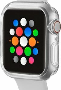 Modal™ - Bumper for Apple Watch™ 40mm (2-Pack) - Clear/Space Gray
