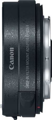 Canon - EF-EOS R5, EOS R6, EOS R and EOS RP Drop-In Filter Lens Mount Adapter with Drop-In Variable ND Filter A