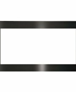GE - 30" Trim Kit for Profile Series PEM31BMTS Microwave - Black stainless steel
