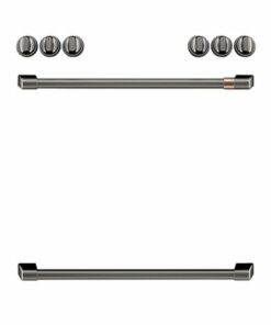 Front Control Electric Knobs and Handles for Café Electric Ranges - Brushed black