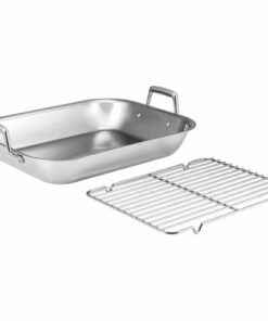 Tramontina - Gourmet Prima 18.75" x 14.75" Roasting Pan - Stainless Steel