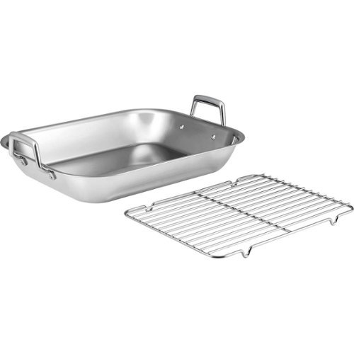 Tramontina - Gourmet Prima 18.75" x 14.75" Roasting Pan - Stainless Steel
