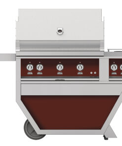 Hestan - Rotisserie Natural Gas Grill - Burgundy