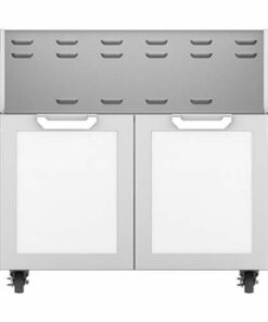 Hestan - Double-Door Tower Cart for 36" Gas Grills - White