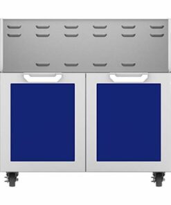 Hestan - Double-Door Tower Cart for 36" Gas Grills - Blue