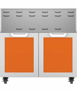 Hestan - Double-Door Tower Cart for 36" Gas Grills - Orange