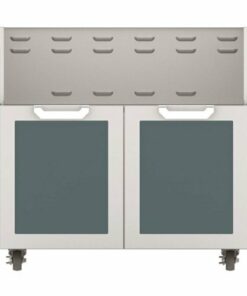 Hestan - Double-Door Tower Cart for 36" Gas Grills - Dark Gray