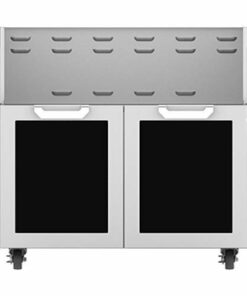 Hestan - Double-Door Tower Cart for 36" Gas Grills - Black