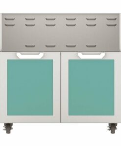 Hestan - Double-Door Tower Cart for 36" Gas Grills - Turquoise