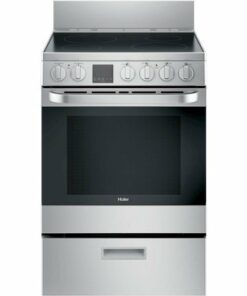 Haier - 2.9 Cu. Ft. Freestanding Electric Convection Range - Silver