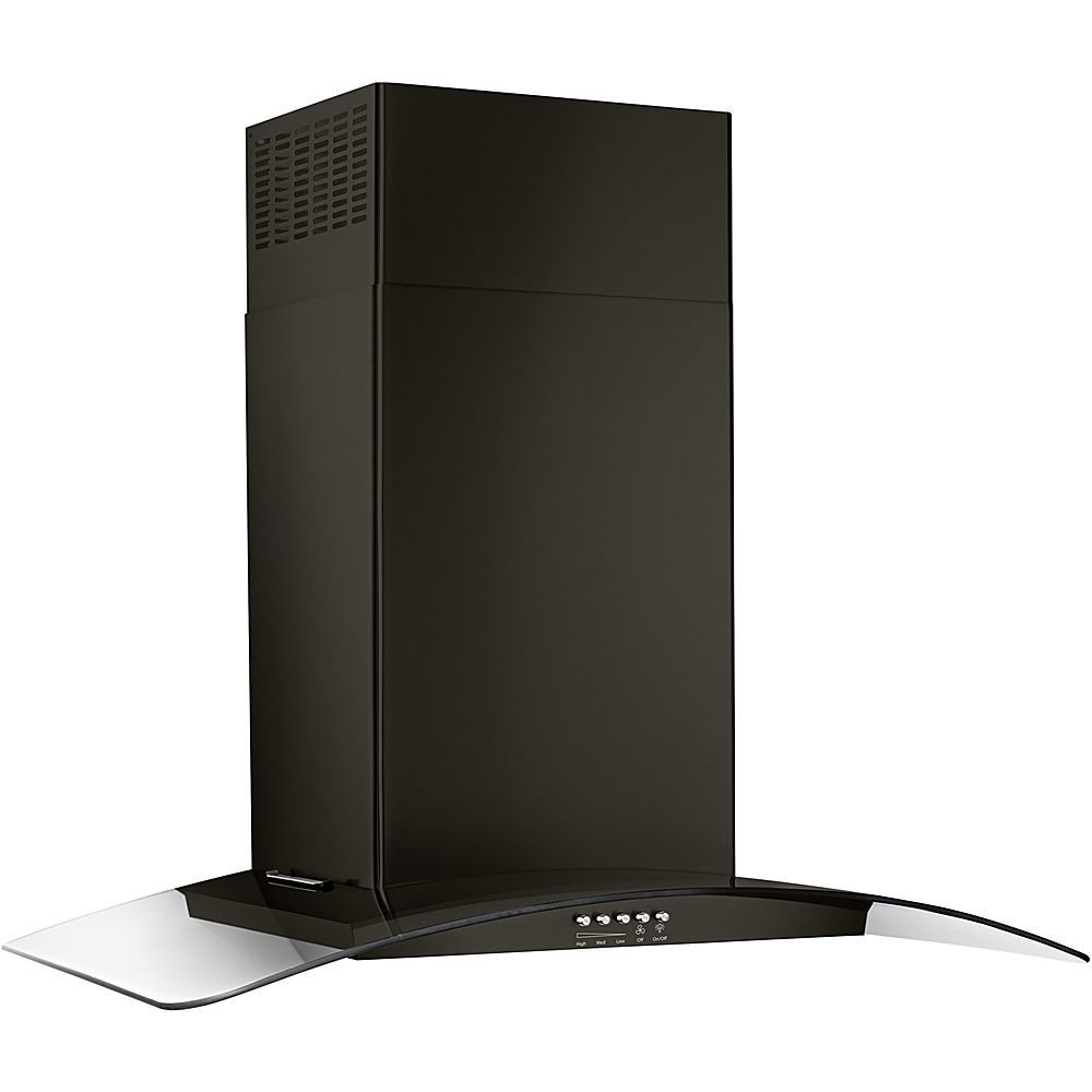Whirlpool - 30" Convertible Range Hood - Black Stainless Steel 1