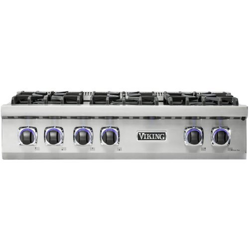 Viking - Professional 7 Series 35.9" Gas Cooktop - Stainless steel 0