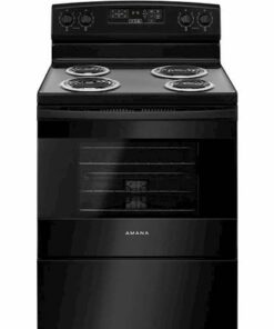 Amana - 4.8 Cu. Ft. Self-Cleaning Freestanding Electric Range - Black