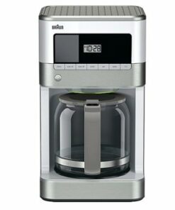 Braun - BrewSense 12-Cup Coffee Maker - Stainless Steel/White