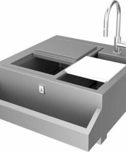Hestan - 30" Outdoor Refreshment Center - Brushed Stainless