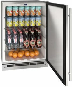 U-Line - 5.4 Cu. Ft. Built-In Mini Fridge - Stainless steel 1