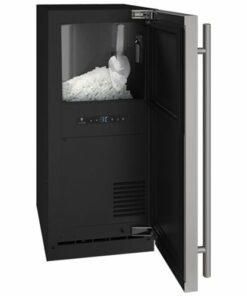 U-Line - 3 Class Series 15" 90-Lb. Freestanding Icemaker - Stainless Solid 1