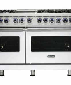Viking - Freestanding Double Oven Gas Range - White 1