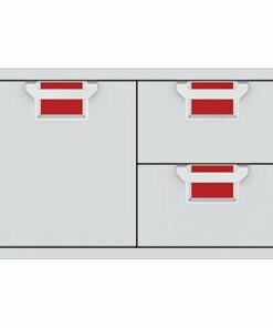 Hestan - Aspire AESDR Series 36" Double Drawer and Storage Door Combination - Matador