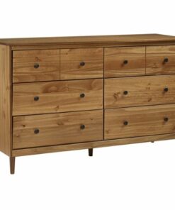 Walker Edison - Modern 6-Drawer Dresser - Caramel