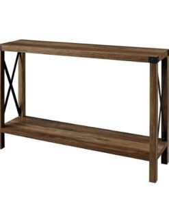 Walker Edison - Farmhouse Rustic Entryway/Accent Table - Rustic Oak