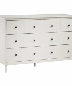 Walker Edison - Modern 6-Drawer Dresser - White