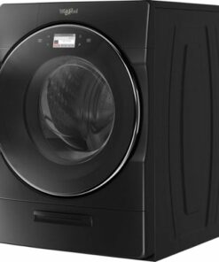 Whirlpool - 5.0 Cu. Ft. High Efficiency Stackable Smart Front Load Washer with Steam and Load & Go XL Dispenser - Black Shadow