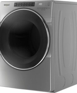 Whirlpool - 7.4 Cu. Ft. Stackable Electric Dryer with Steam and Wrinkle Shield Plus Option - Chrome Shadow